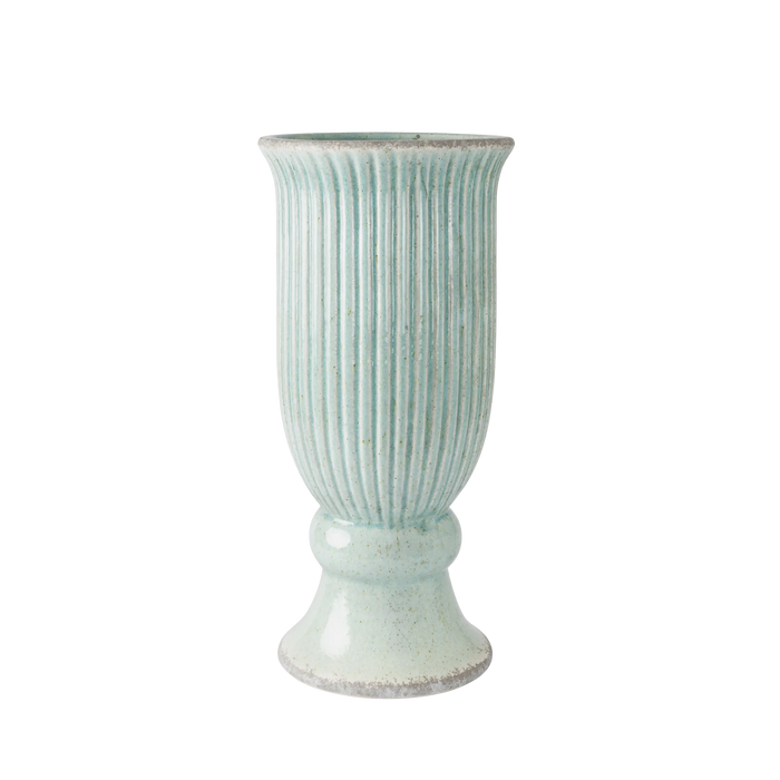 Marah Fluted Pedestal Vase