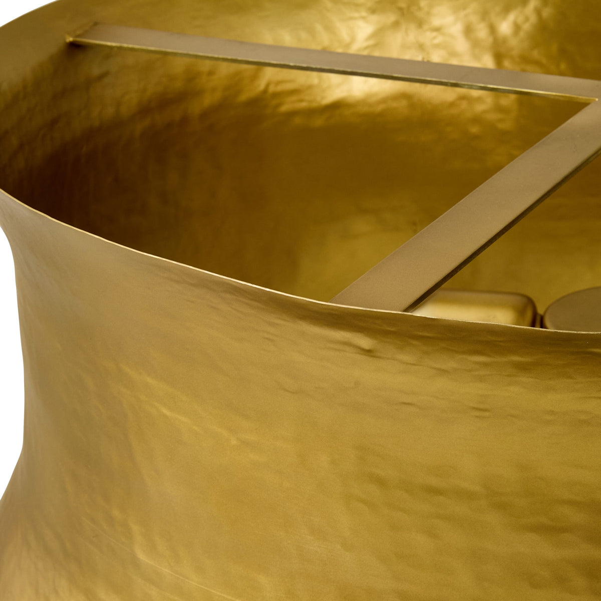 Marbella Metal Pendant Hammered Matte Brass 60x60x30cm