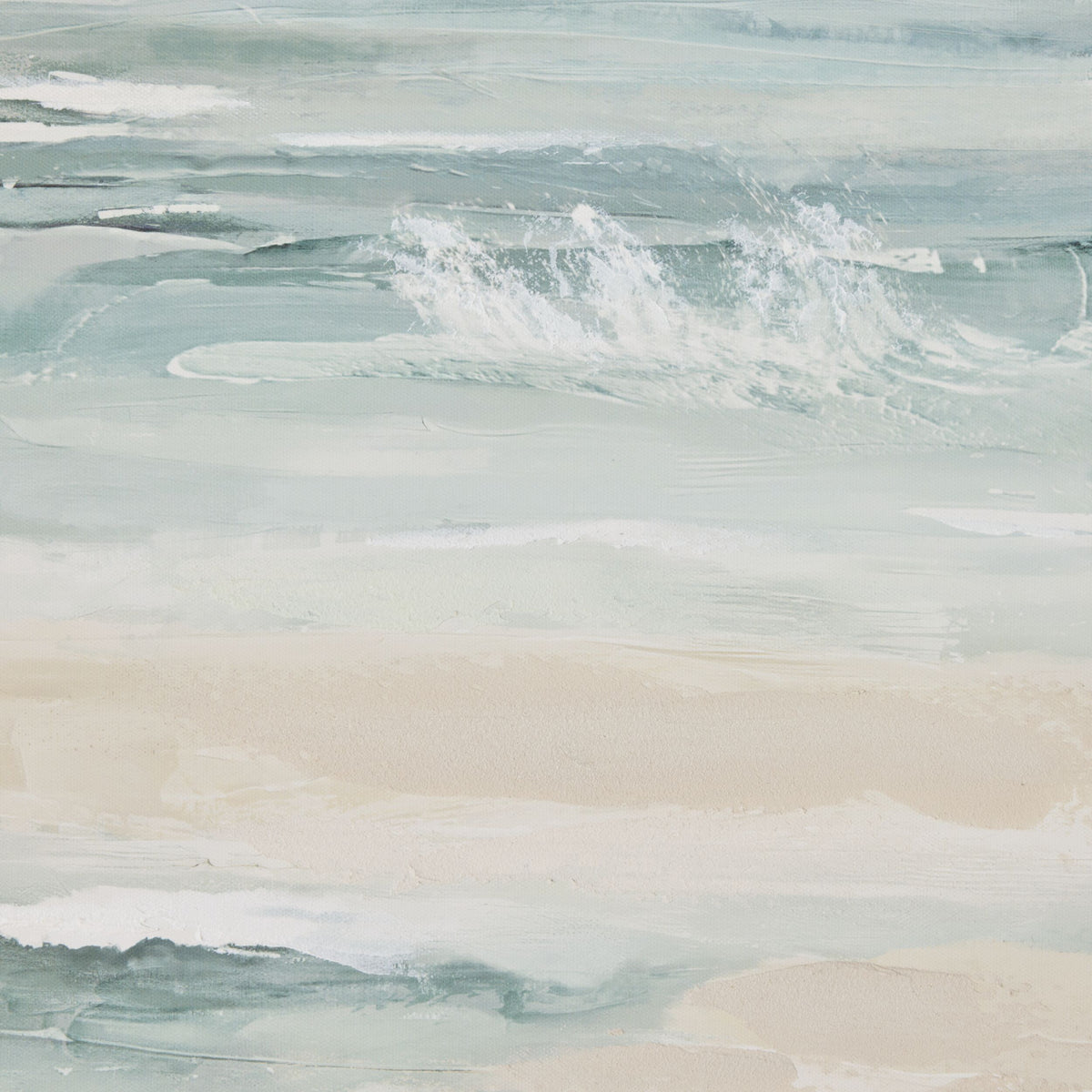Narrow Ocean Framed Canvas Print 42.5x122.5cm