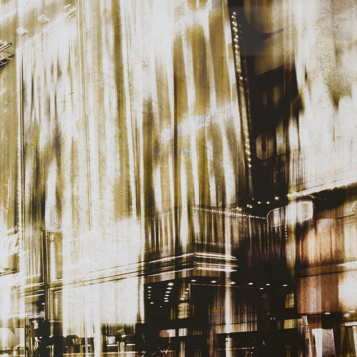 Winters Night Framed Glass Print 102.8x72.8cm