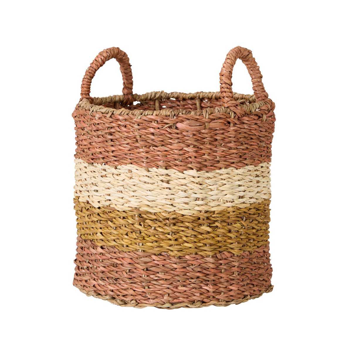 Ravani Wide Stripe Round Storage Basket Set of 3