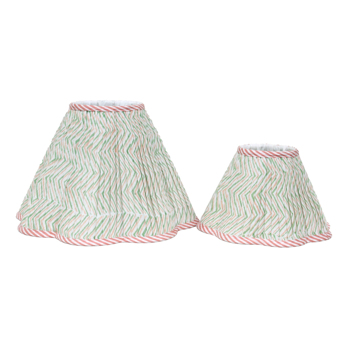Loni Scallop Tapered Shade Mint Blush 35cm
