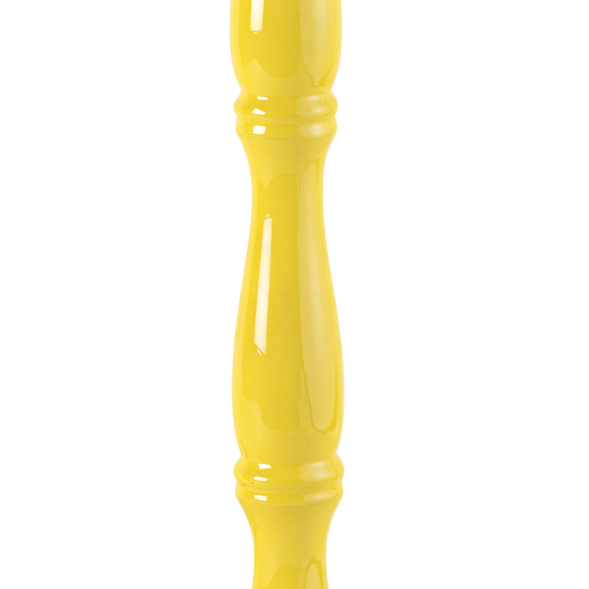Windsor Wooden Table Lamp Yellow Base Only 14x28cm