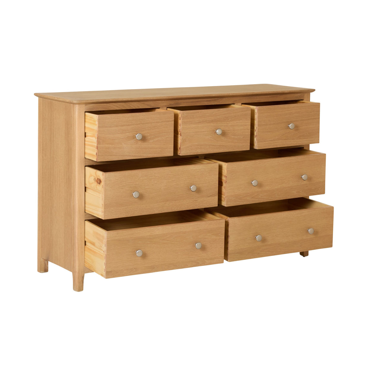 Oakridge 7 Drawer Chest Light Oak