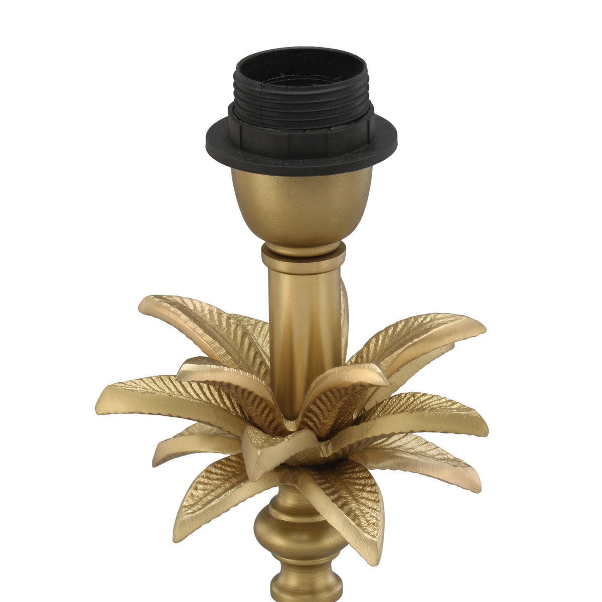 Palmira Matt Brass Metal Table Lamp Base 13x13x45cm