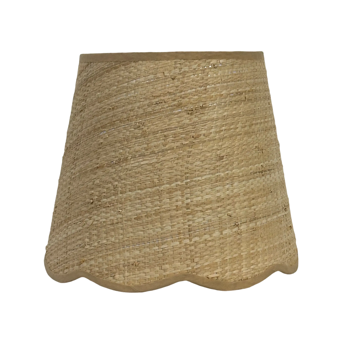 Cali Scallop Raffia Shade Natural 35cm