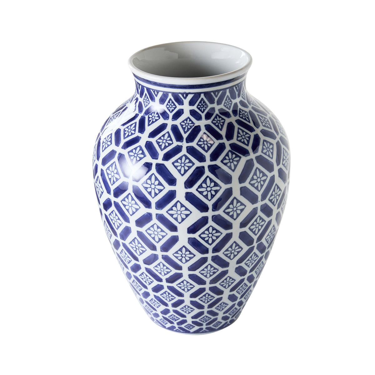 Celadon Daisy Tile Bouquet Vase