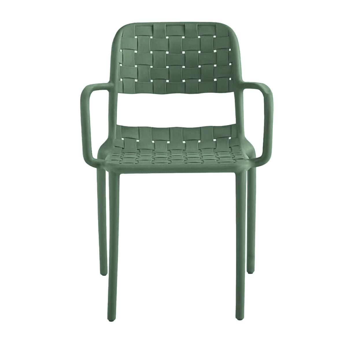 Em Weave Dining Chair Fennel Green