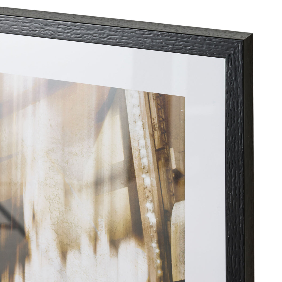 Winters Night Framed Glass Print 102.8x72.8cm
