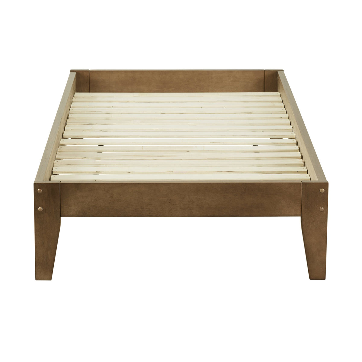 Kyan King Single Bed Base Chestnut