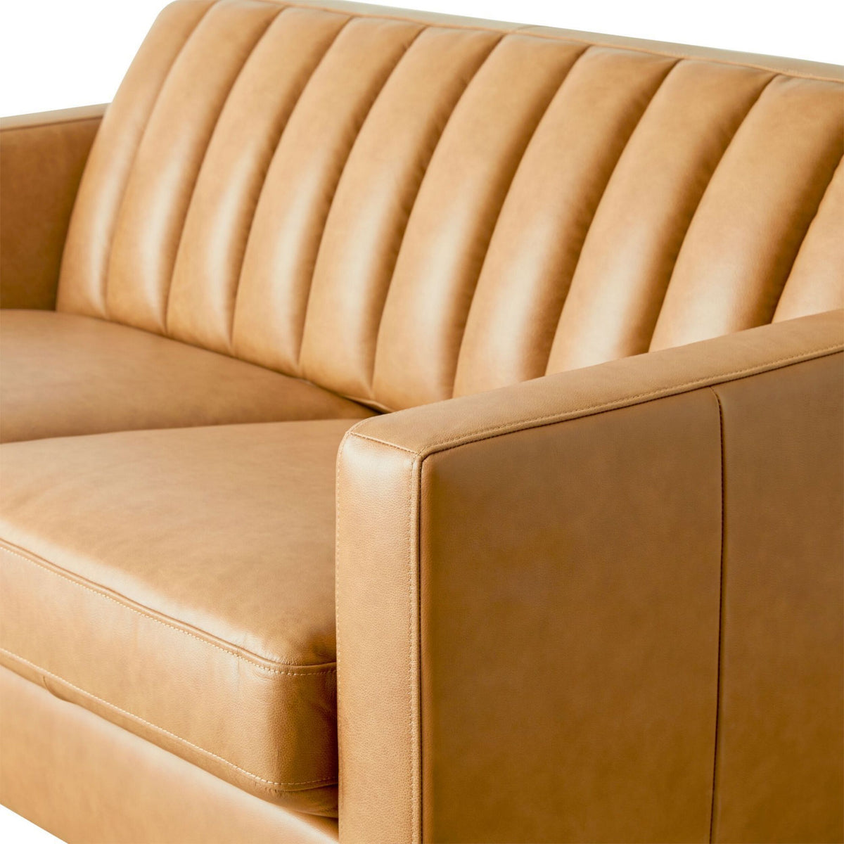Stitch 2 Seater Leather Sofa Dakota Saddle