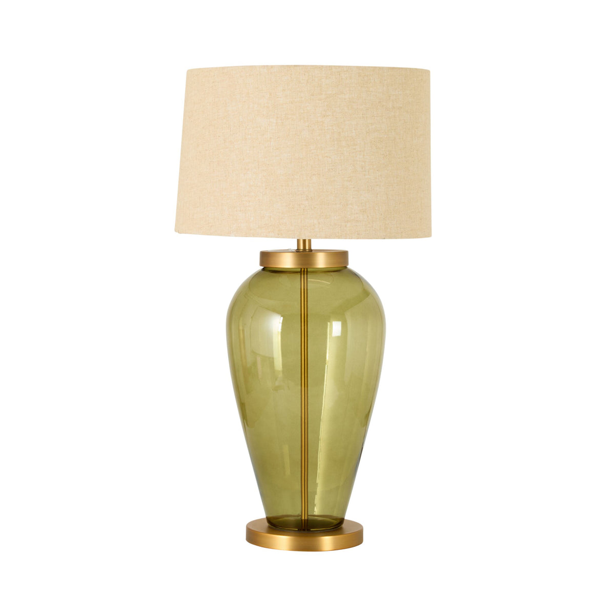 Verdant Glass Table Lamp Green 84cm