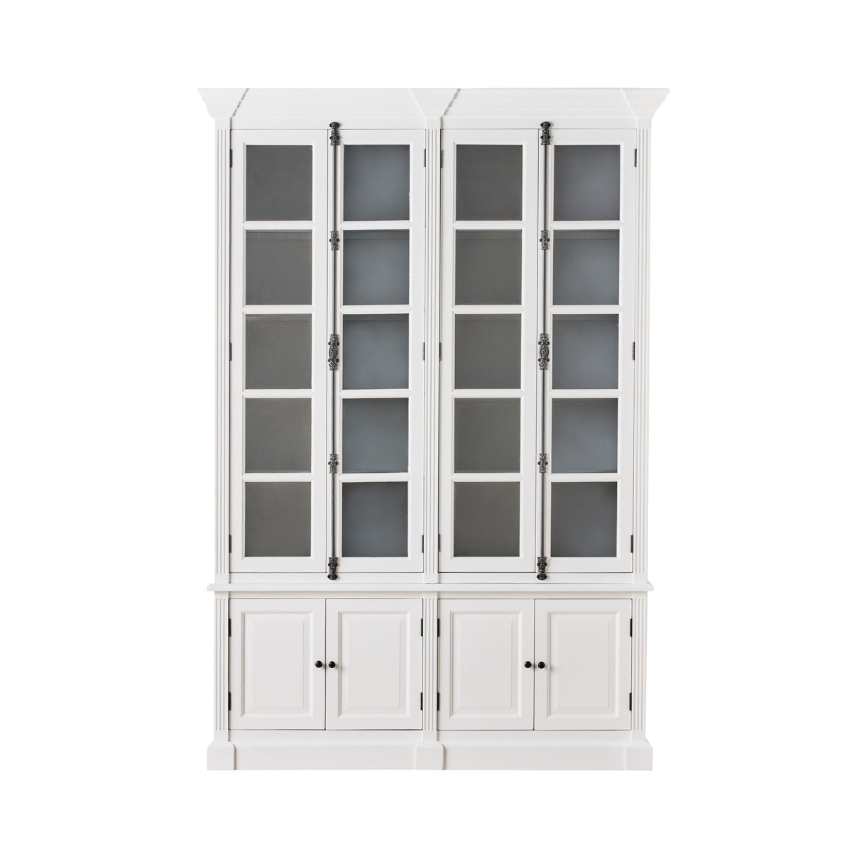 Camille 4 Door Display Cabinet White 167x240.5cm