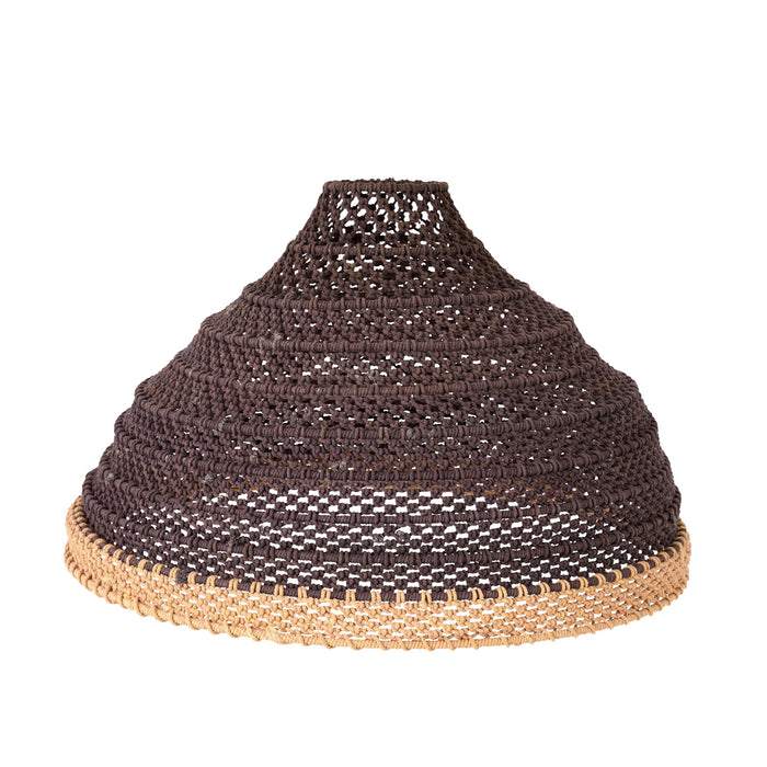 Julio Dome Cotton Rope Pendant Rust 80x54cm - SHADE ONLY