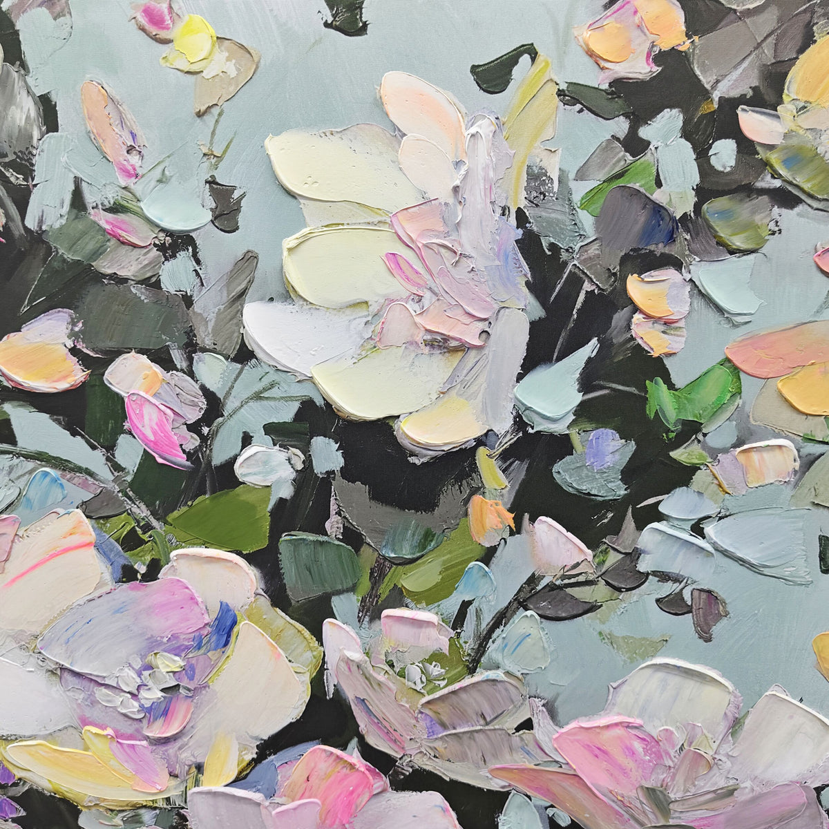 Secret Garden Framed Textured Print 120x160cm