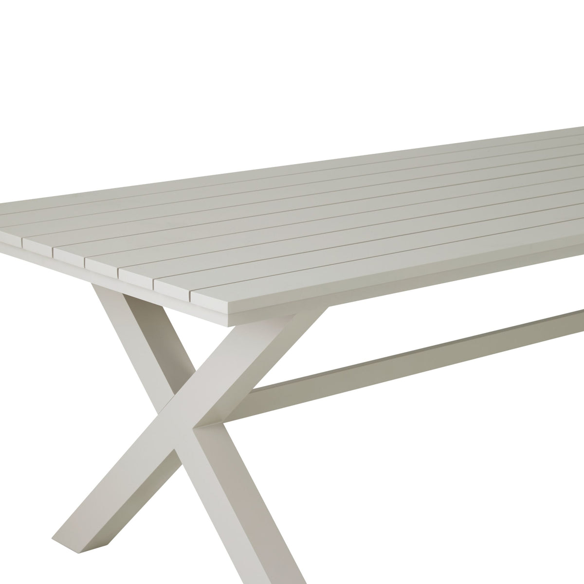 Blake Aluminium Dining Table 240cm Taupe