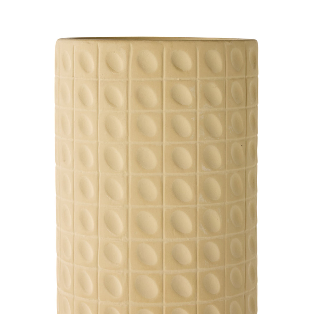 Indent Grid Tall Vase