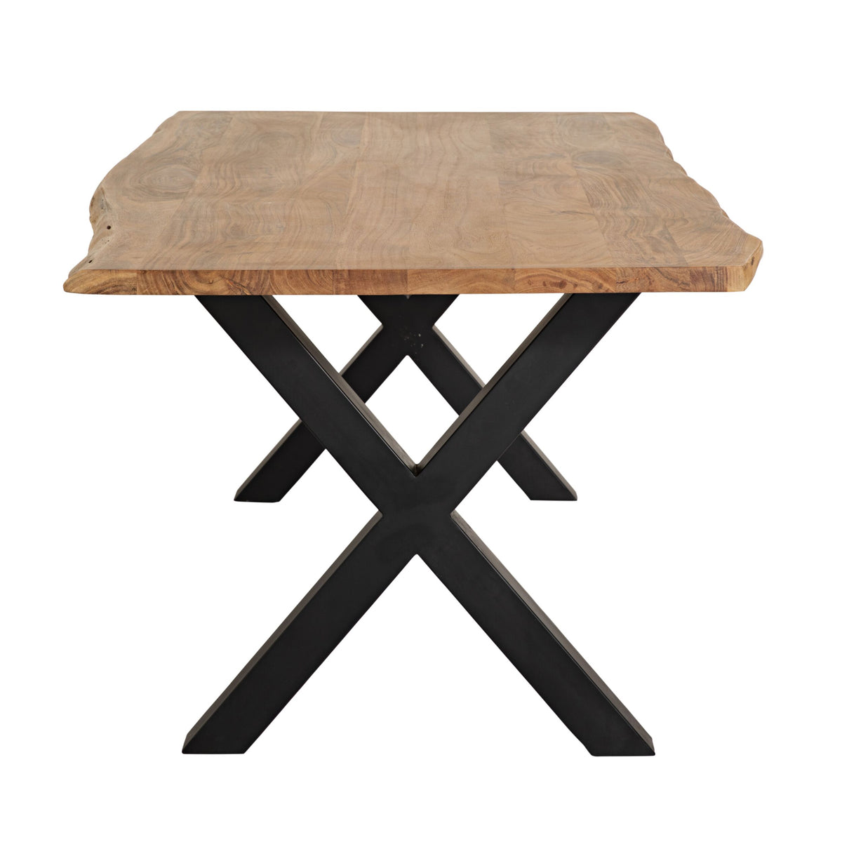 Acacia Live Edge Solid Timber Dining Table 160cm