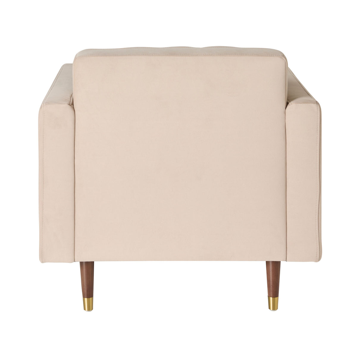 Stitch Velvet Armchair Taupe