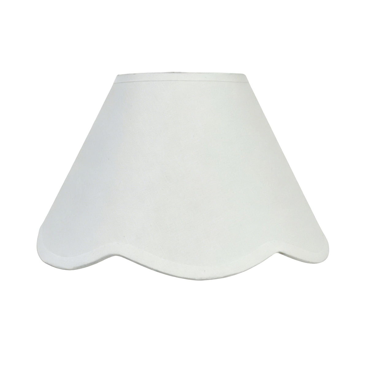 Belle Scallop Shade White 25cm