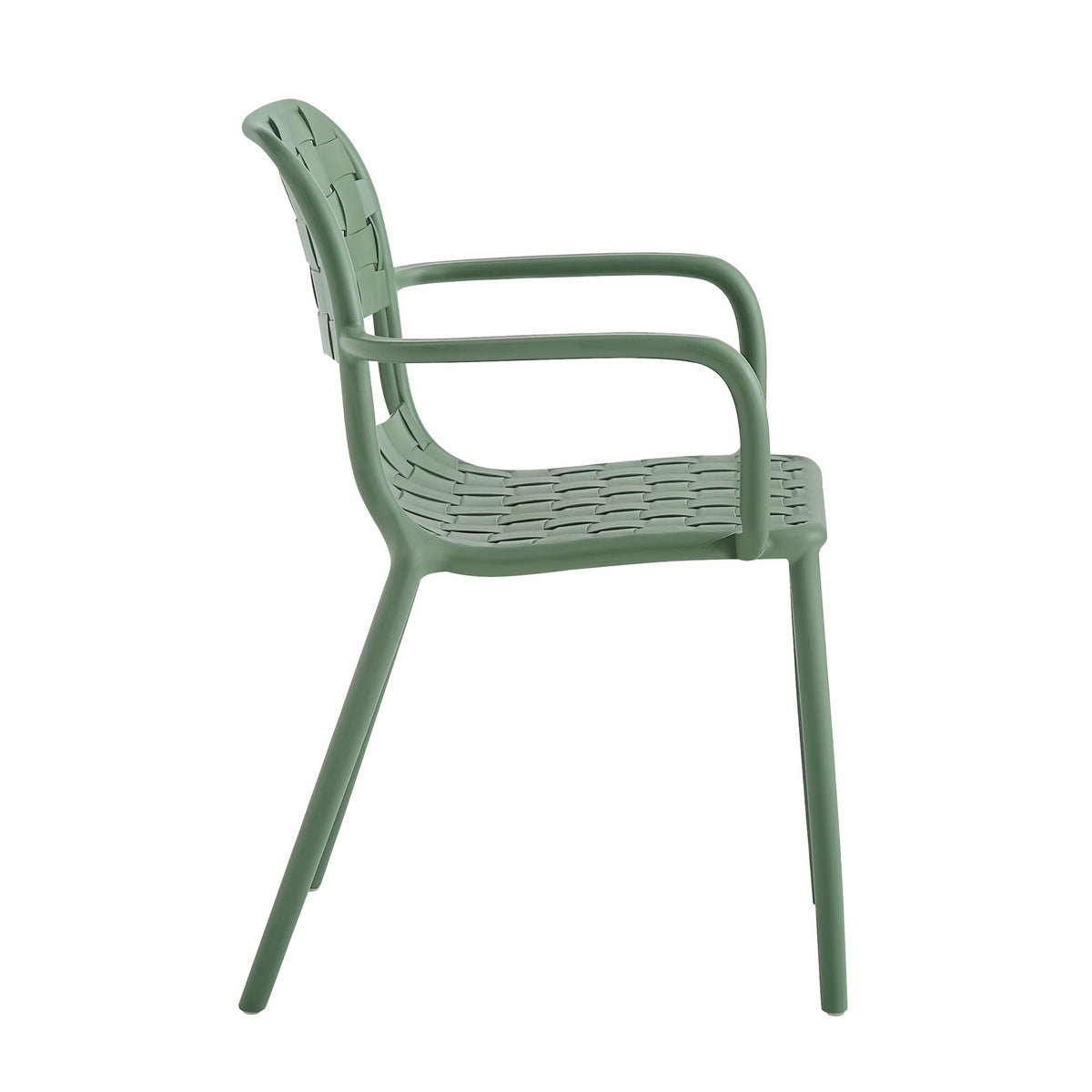 Em Weave Dining Chair Fennel Green