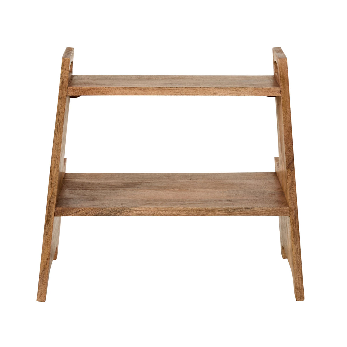 Sati Scalloped Wooden Step Stool