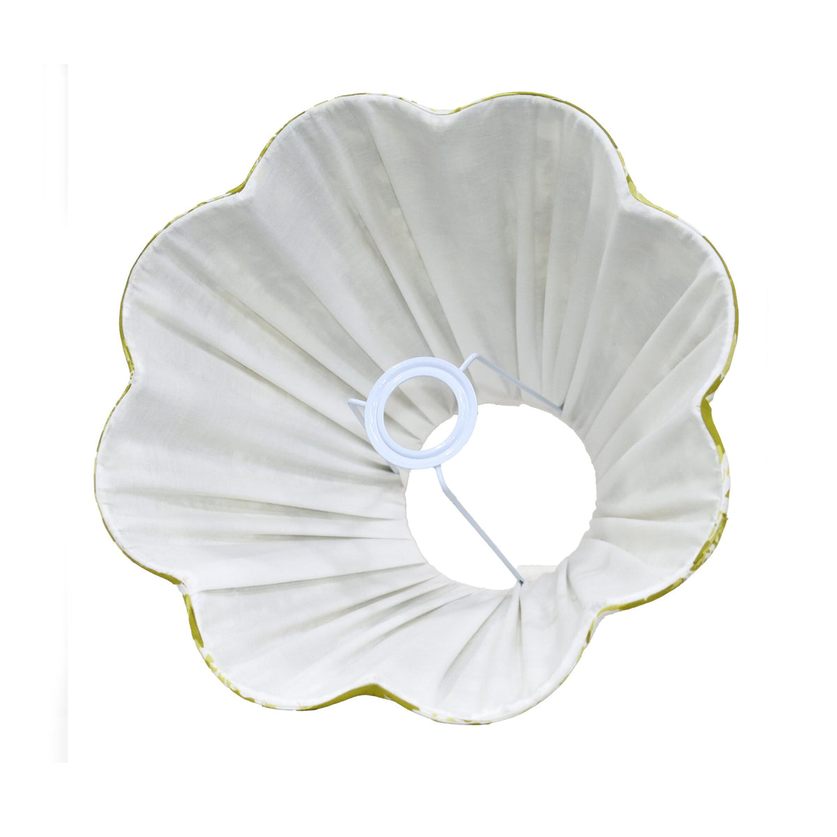 Loni Scallop Tapered Shade Citron Green 35cm