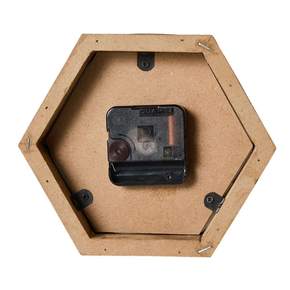 Hexagon Mantel Clock 18x6x15.5cm