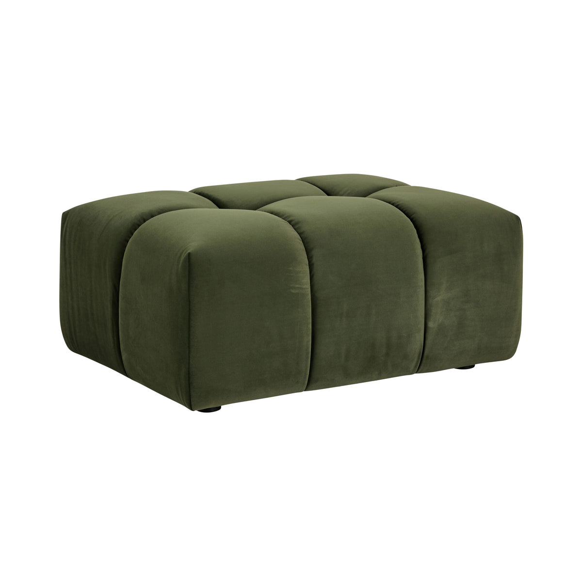 Alexis Ottoman Velvet Sofa Eucalyptus