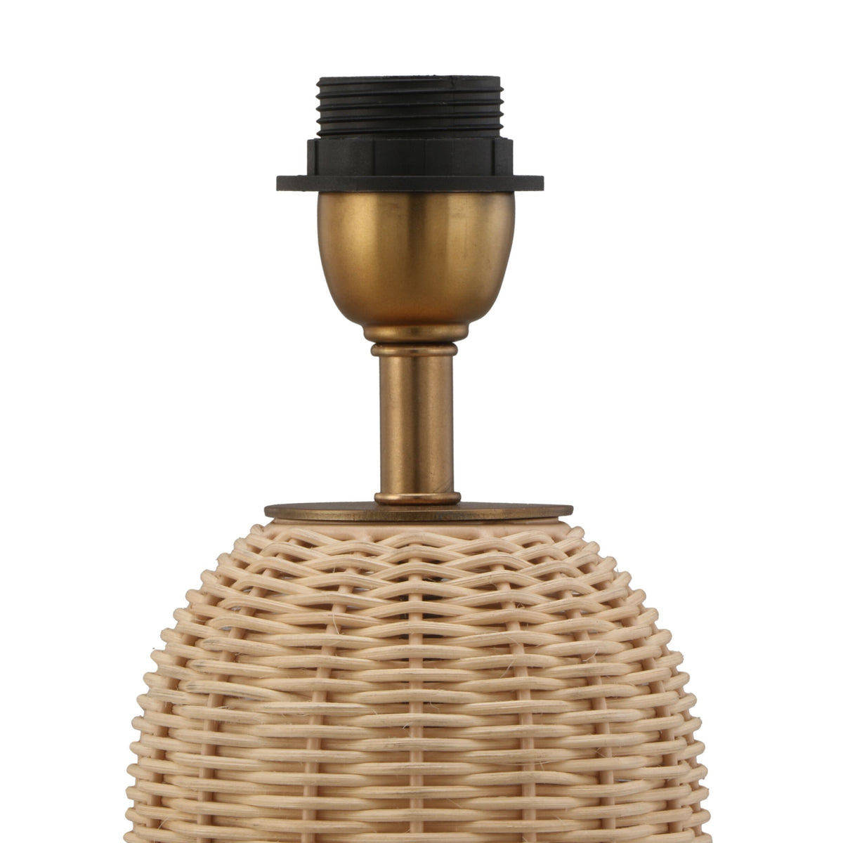 Marina Rattan Table Lamp Base 12.5x12.5x35cm