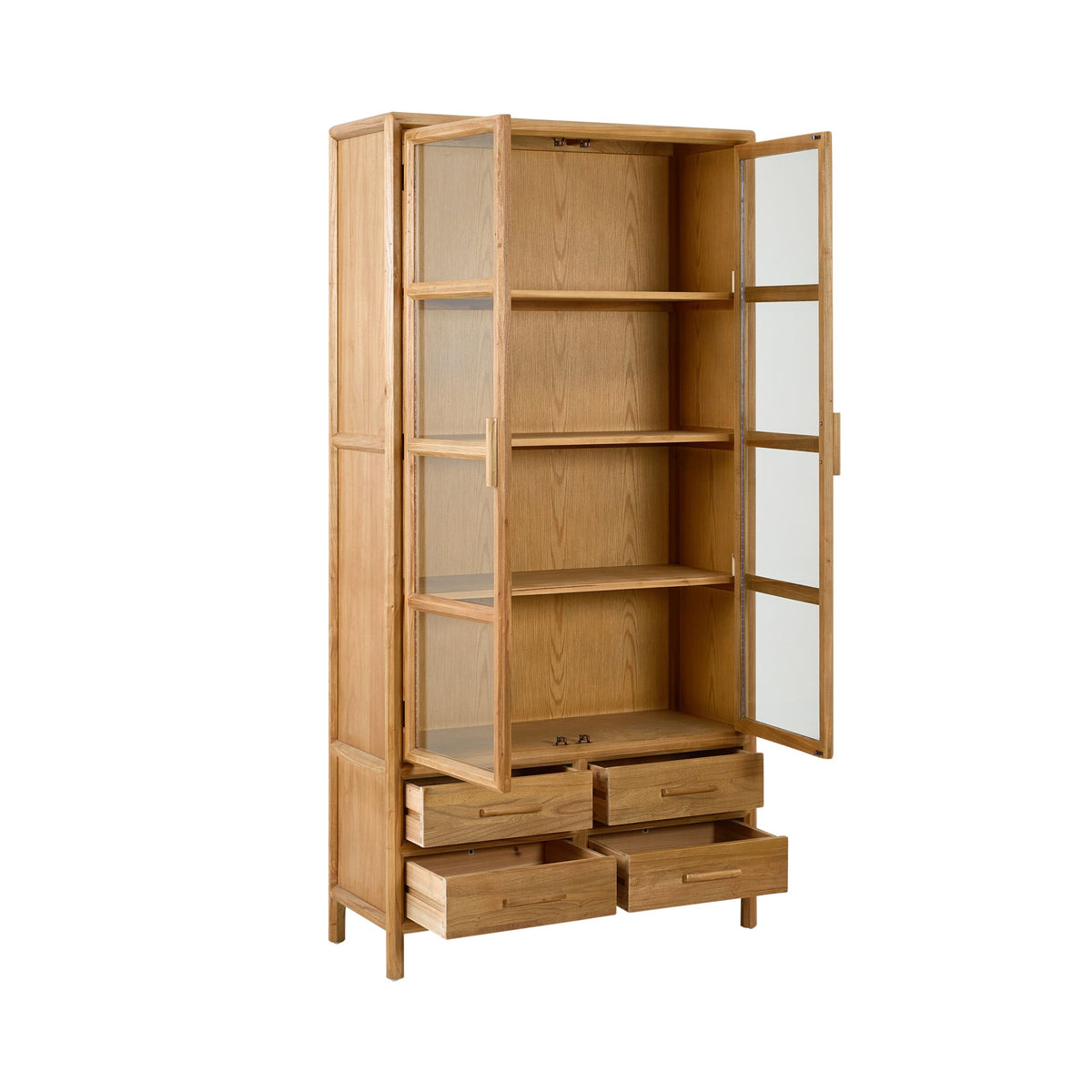 Marlie Elm Display Cabinet