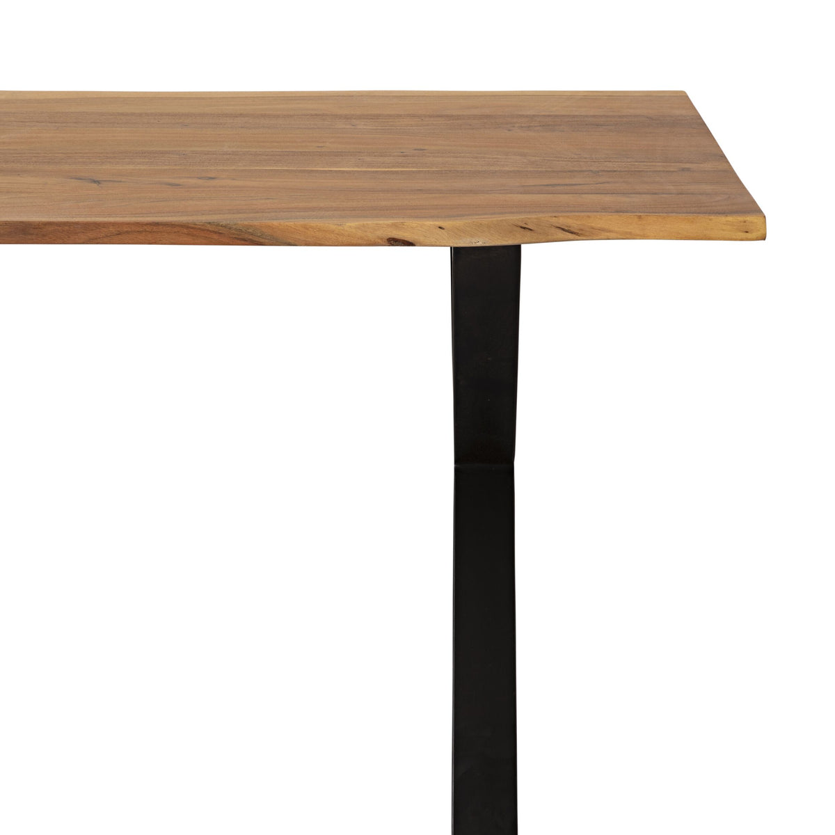 Acacia Live Edge Solid Timber Dining Table 160cm