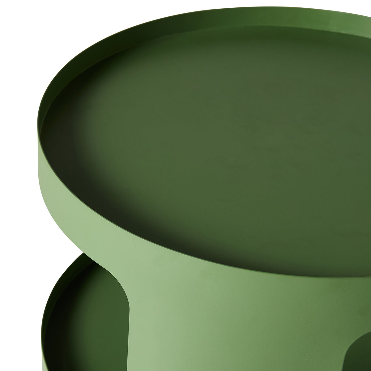 Aero Metal Side Table with Shelf