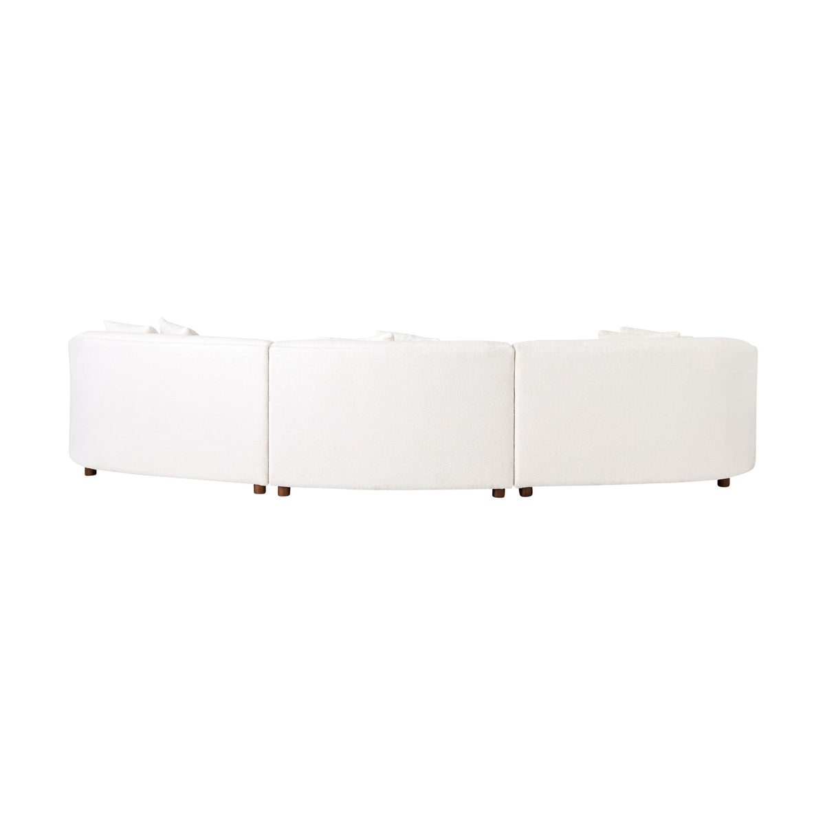 Alessa 4 Seater Sectional Sofa Luna Cloud White