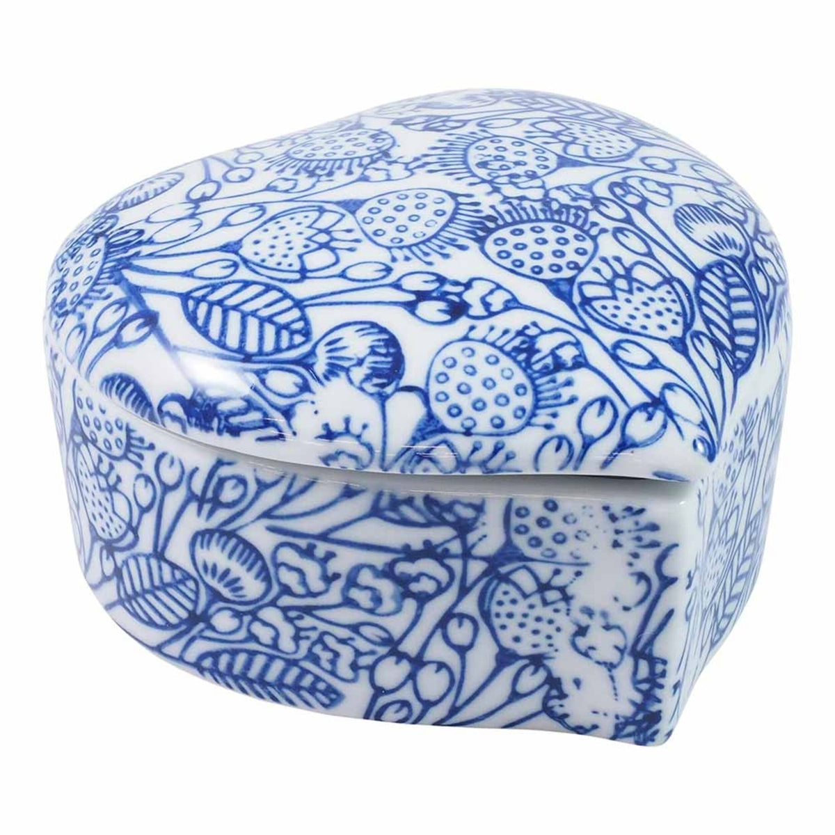 Claymont Blu Leaf Box 11.5x12x6cm