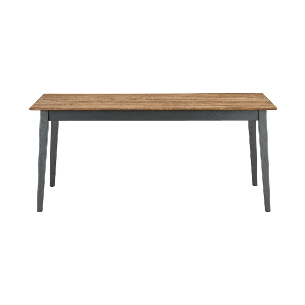 Maine Solid Oak Dining Table 180cm Charcoal Black