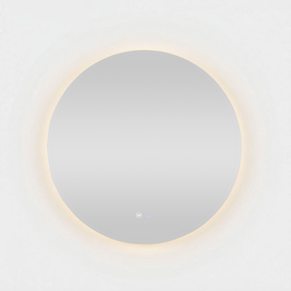 Bowen Round LED Vanity Mirror Silver 90cm