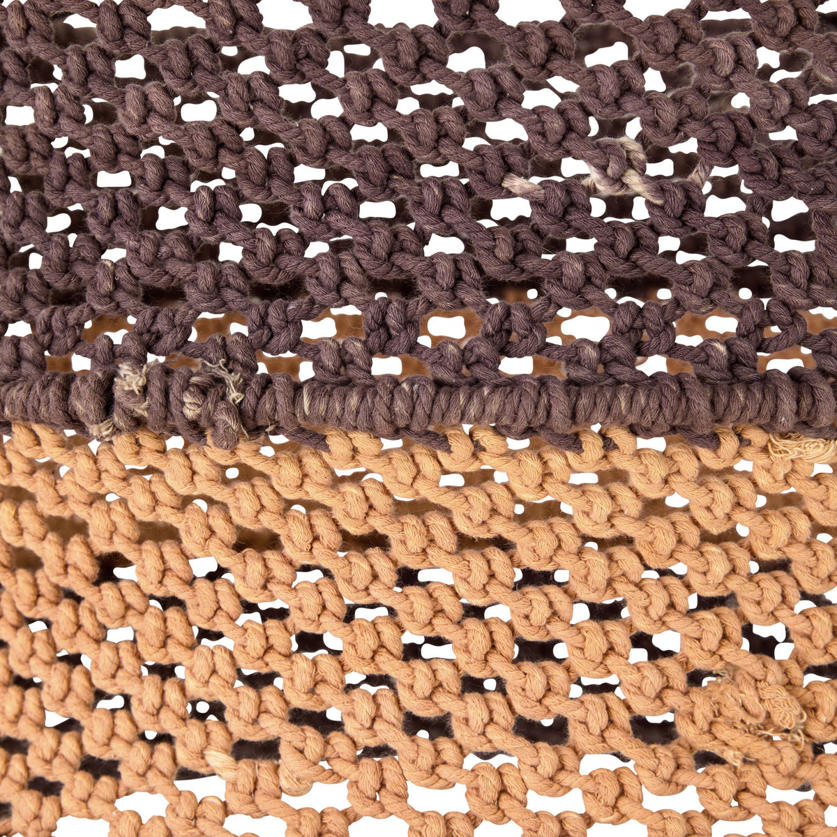 Julio Drum Cotton Rope Pendant Rust 50cm - SHADE ONLY