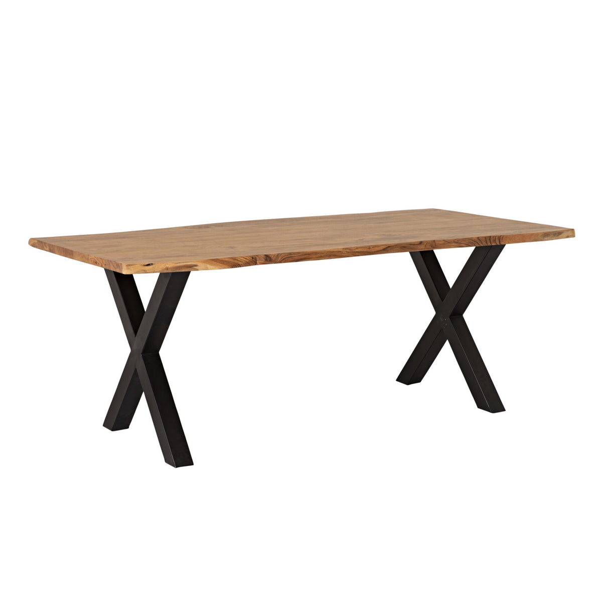 Acacia Live Edge Solid Timber Dining Table 160cm