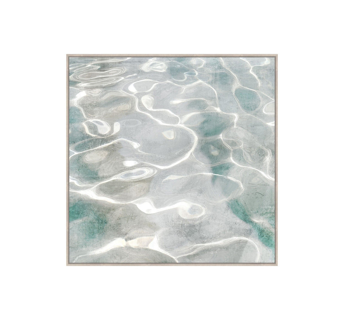 Shimmering Water Textured Artwork 100x100cm