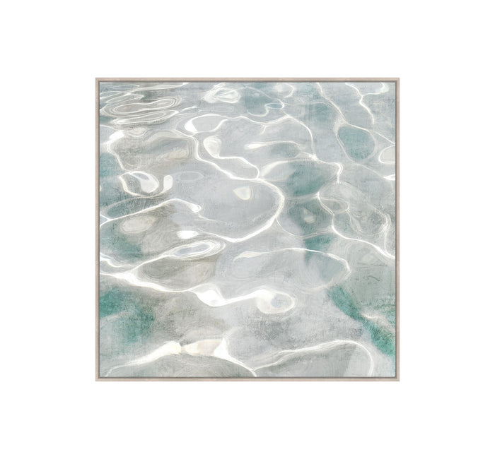 Shimmering Water Textured Artwork 100x100cm