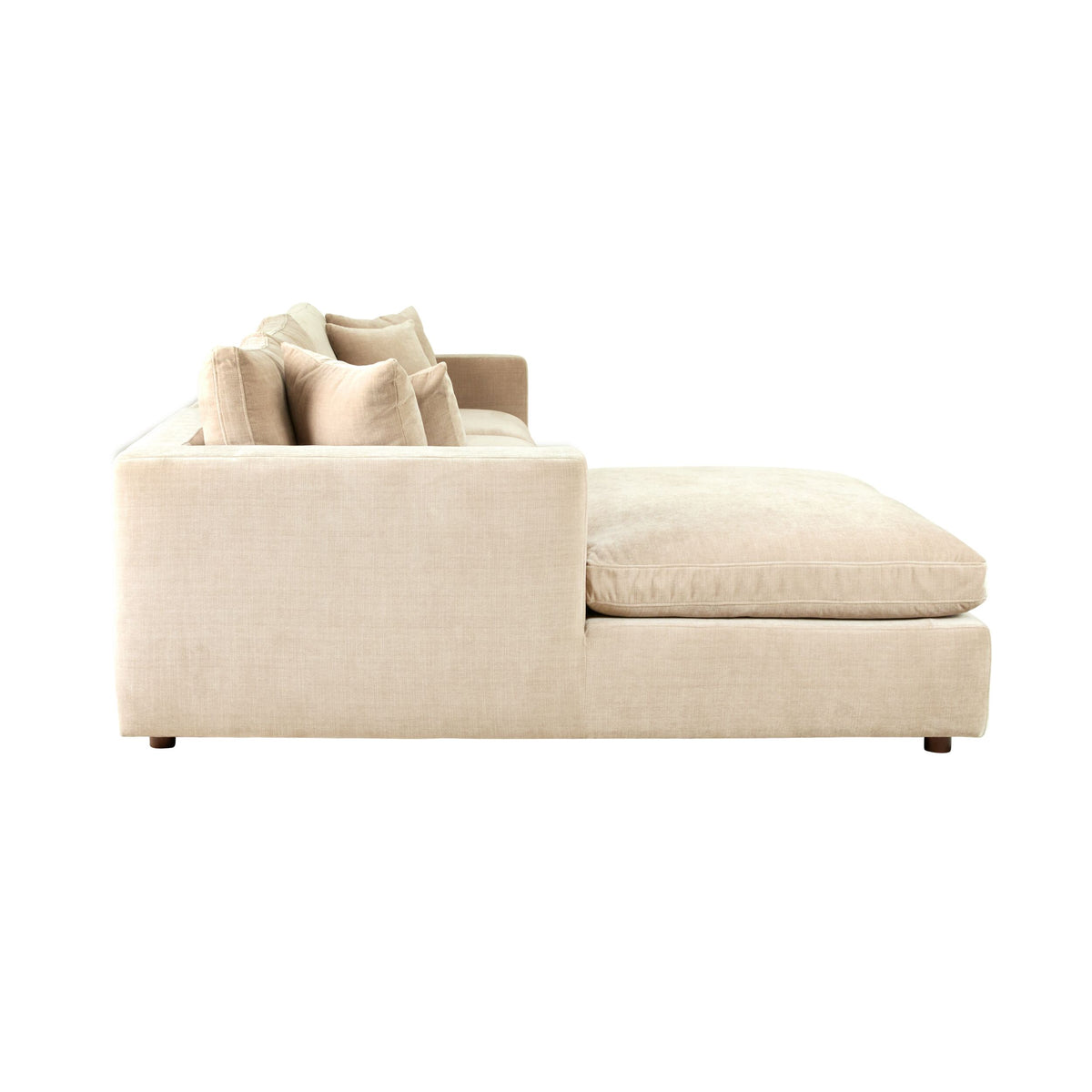 Oakley 4 Seater Right Chaise Sofa Sand