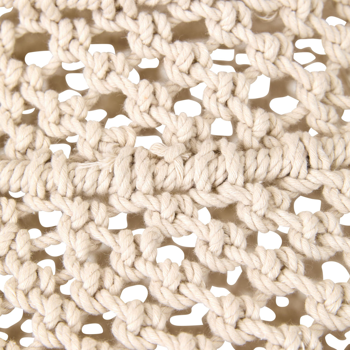 Julio Cotton Rope Pendant White 45x40cm - SHADE ONLY