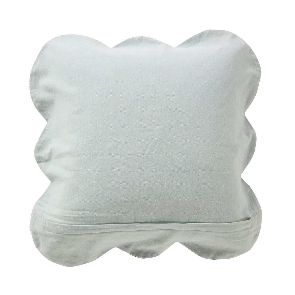 Stitch Scalloped Cushion Soft Sage 50x50cm