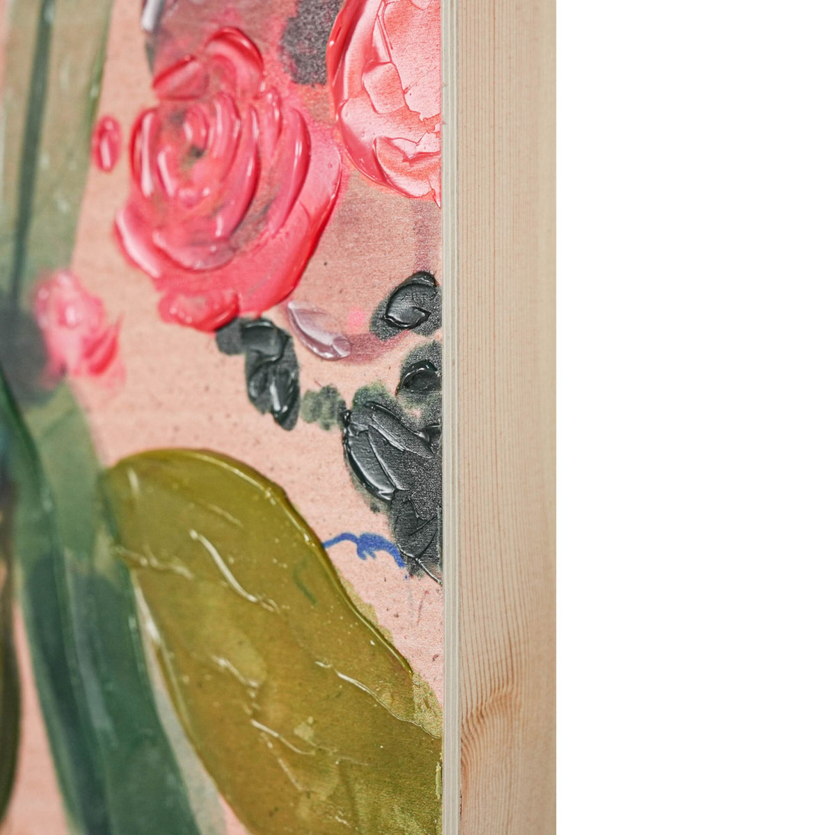 Floral Study On Woodblock II 30x40cm