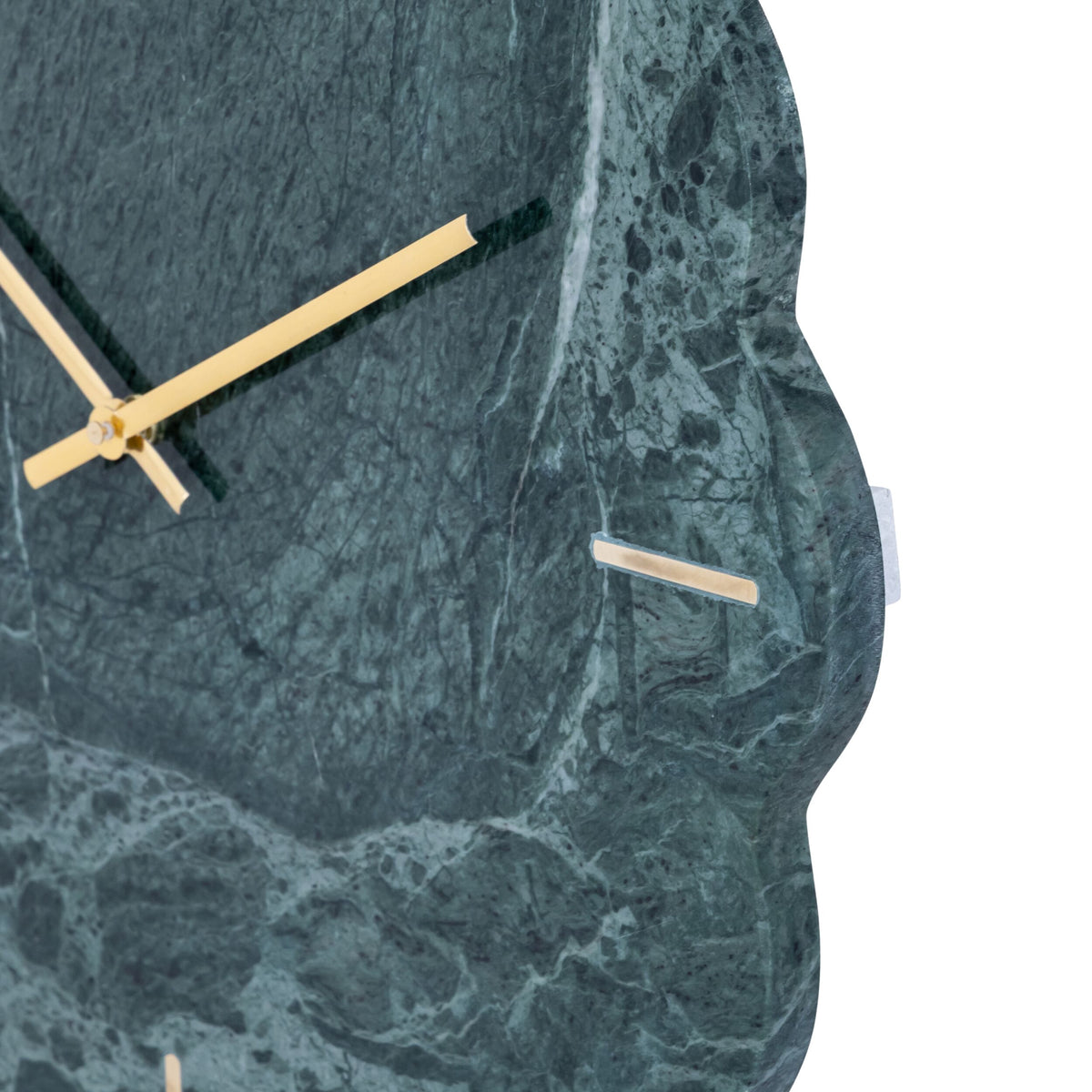 Marble Scalloped Wall Clock 40cm