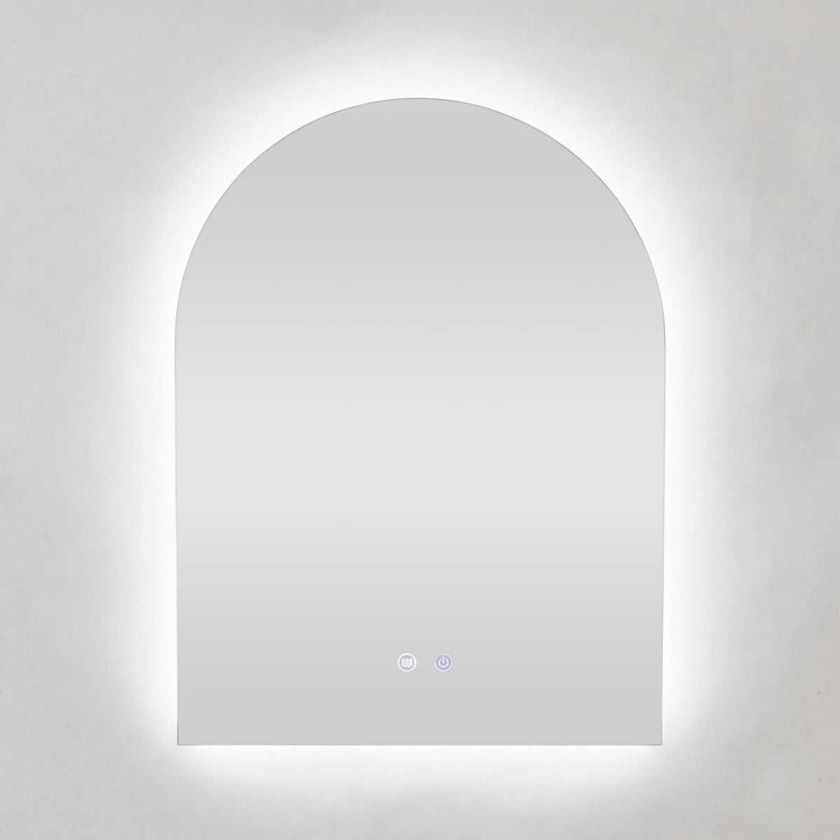 Bowen Arch LED Vanity Mirror Silver 60x80cm
