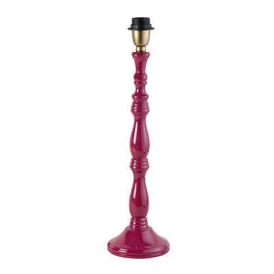 Beadline Wooden Table Lamp Fuchia Purple Base Only 12cmx28cm