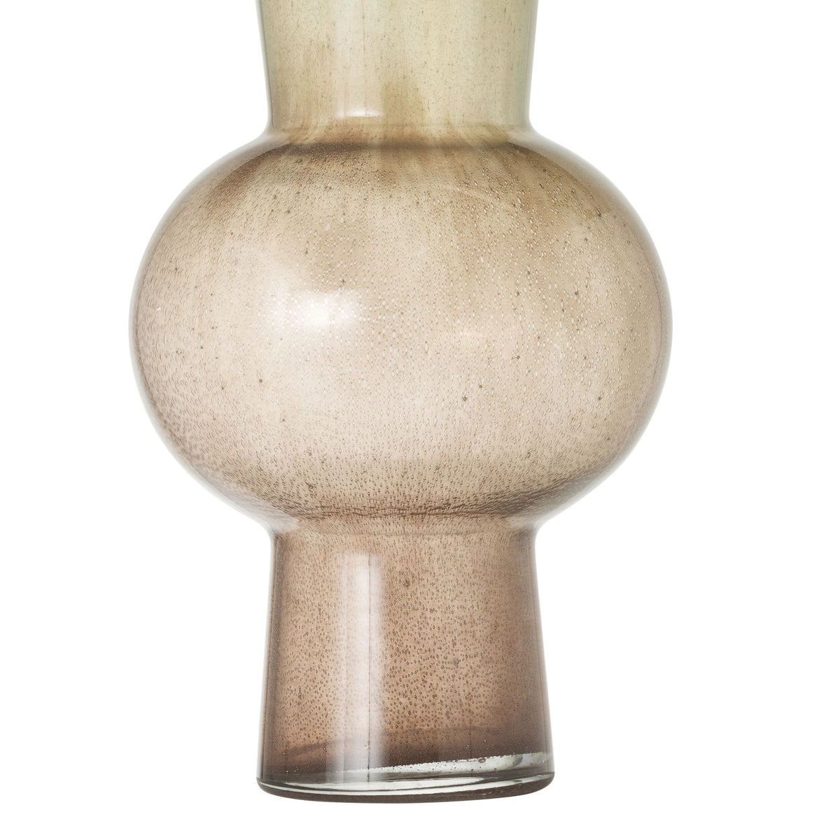 Spindle Ombre Glass Vase Rust Large