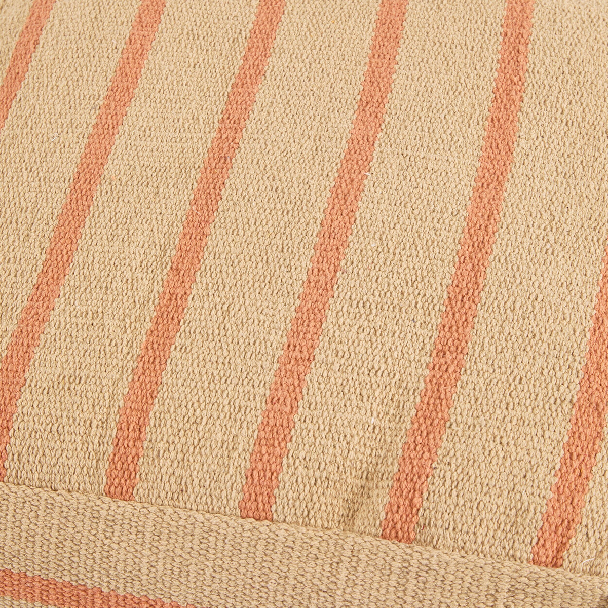 Arizona Square Fringed Pouf Natural